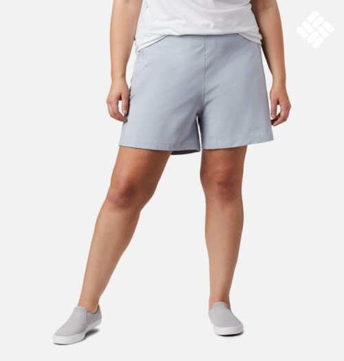 Columbia PFG Tidal II Shorts Dame Lyse Grå | Plus Size 01863G